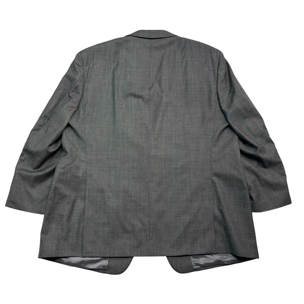 Joseph Abboud 54L 48x32 Gray 2pc Pant Suit Tollegno 1900 Italian Fabric Wool USA